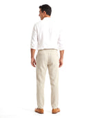 Men's Linen Summer Pants with Elastic Waist