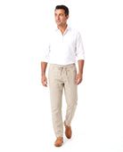 Men's Linen Summer Pants with Elastic Waist