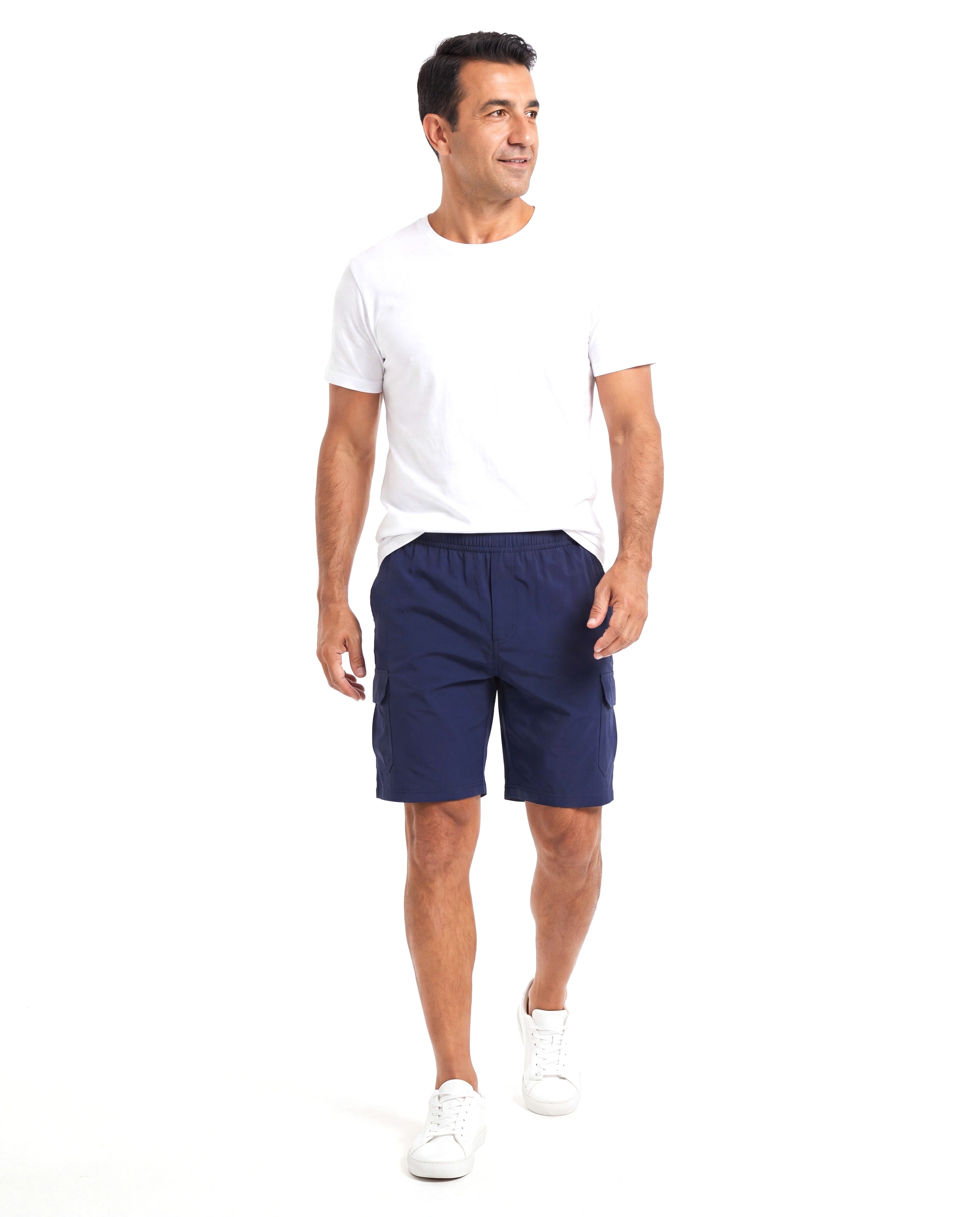 Men's Quick-Dry Cargo Shorts with Pocket Details