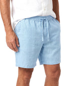 Men's Linen Shorts with Drawstring Waist