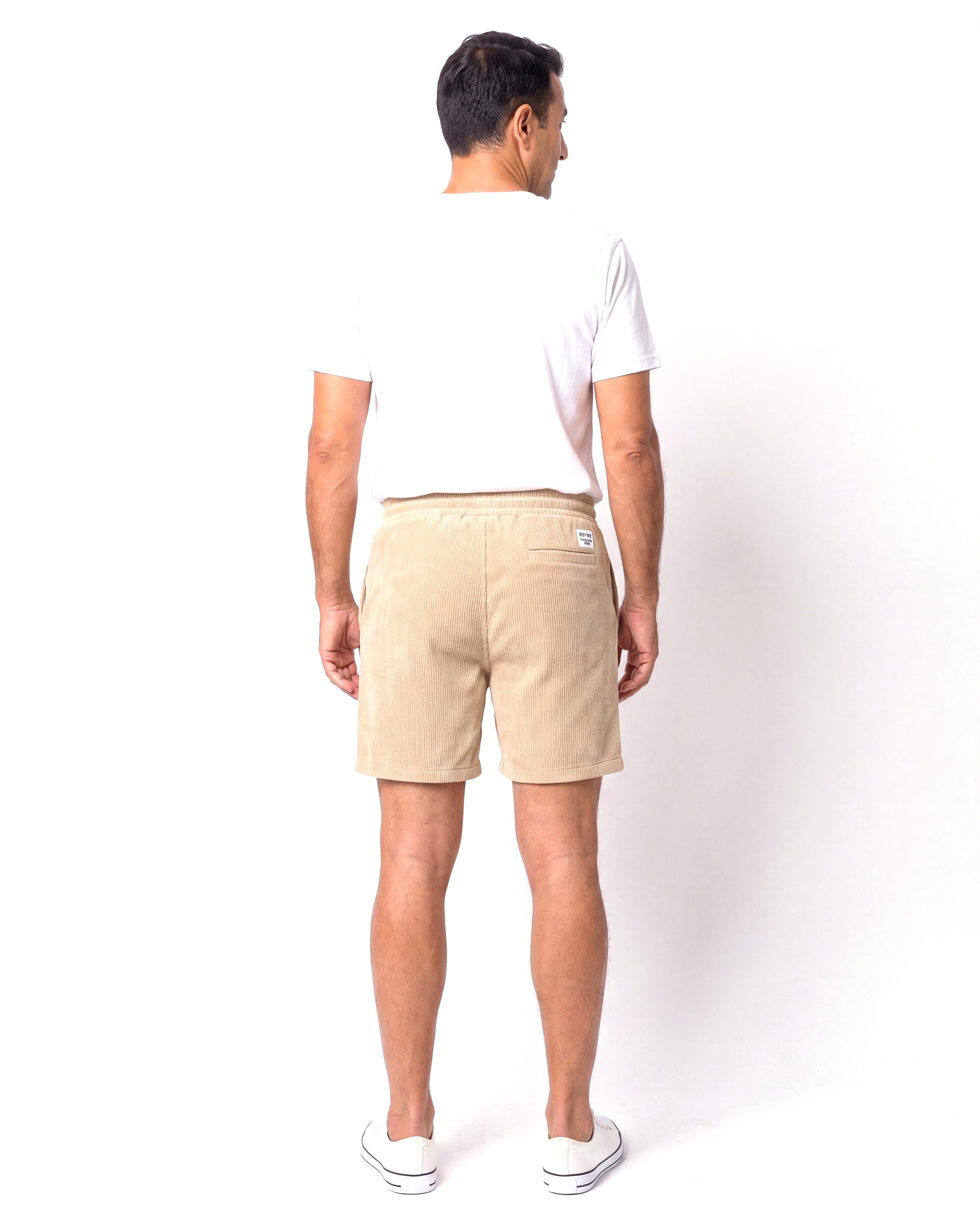 Men's Cotton Shorts with Elastic Waistband