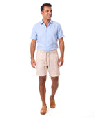 Men's Linen Shorts with Elastic Waist
