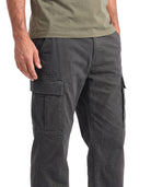 Men's Cotton Cargo Pants with Pocket Details