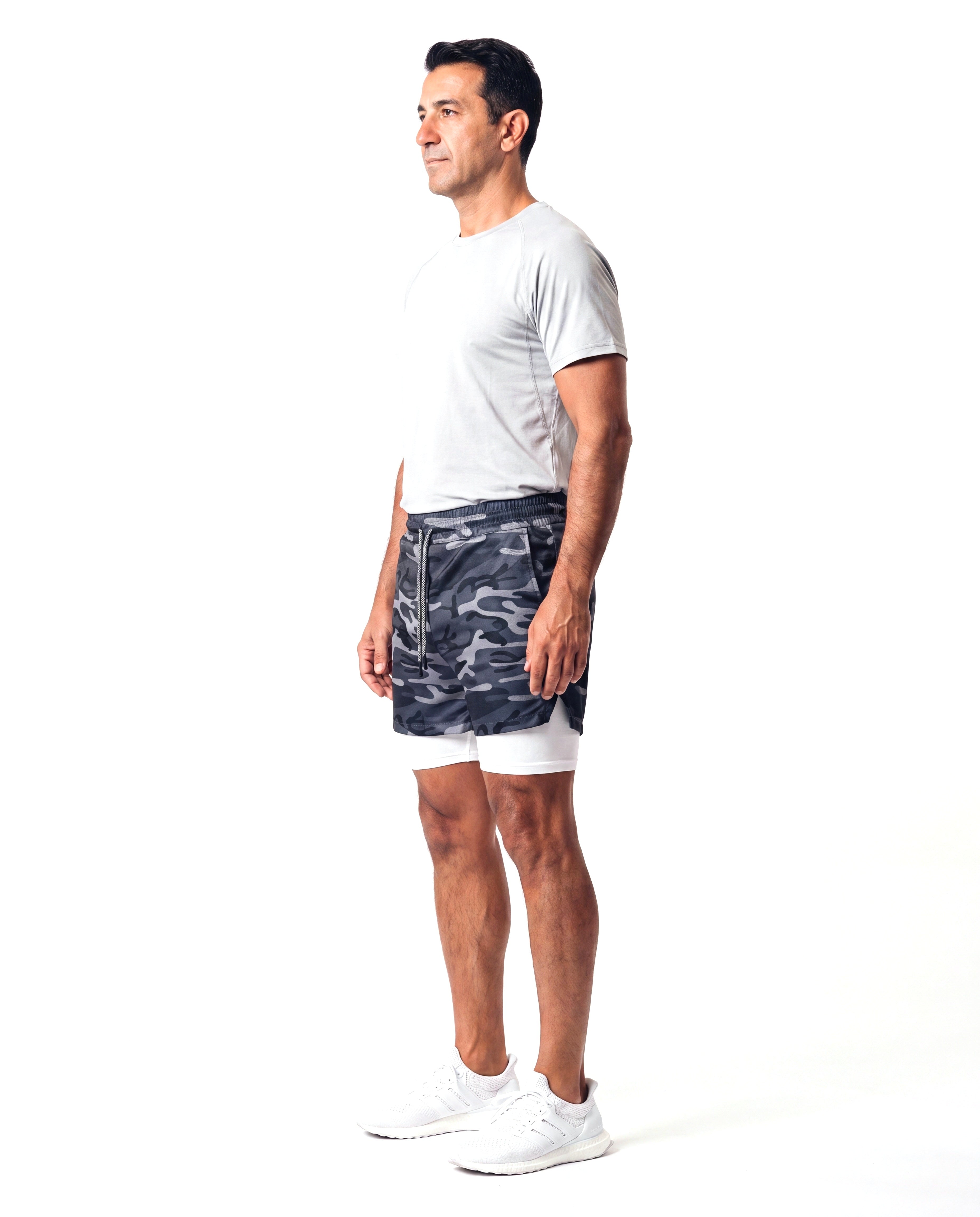 Men's Sport Shorts with 2-in-1 Construction