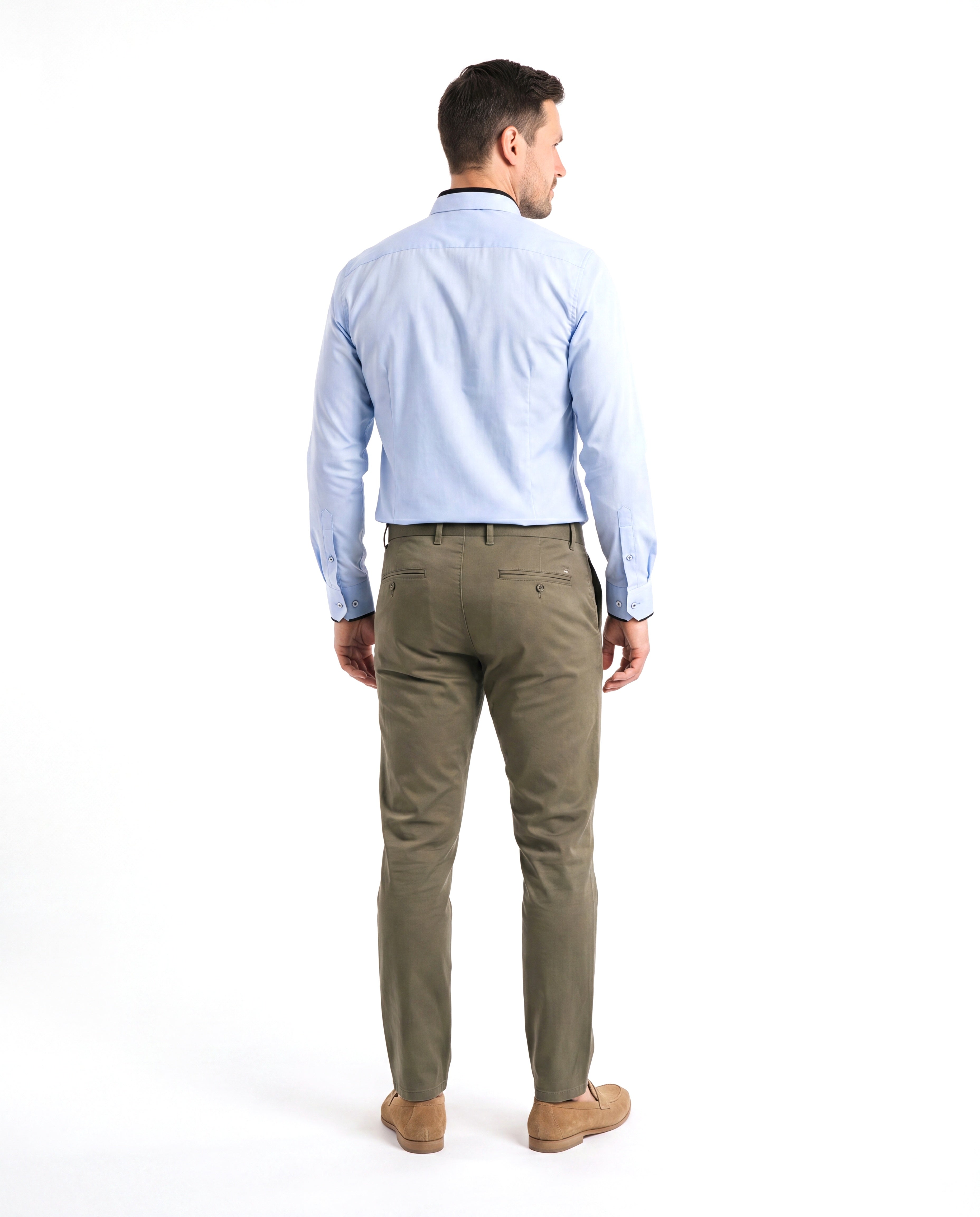 Men's Stretch Shirt with Classic Collar