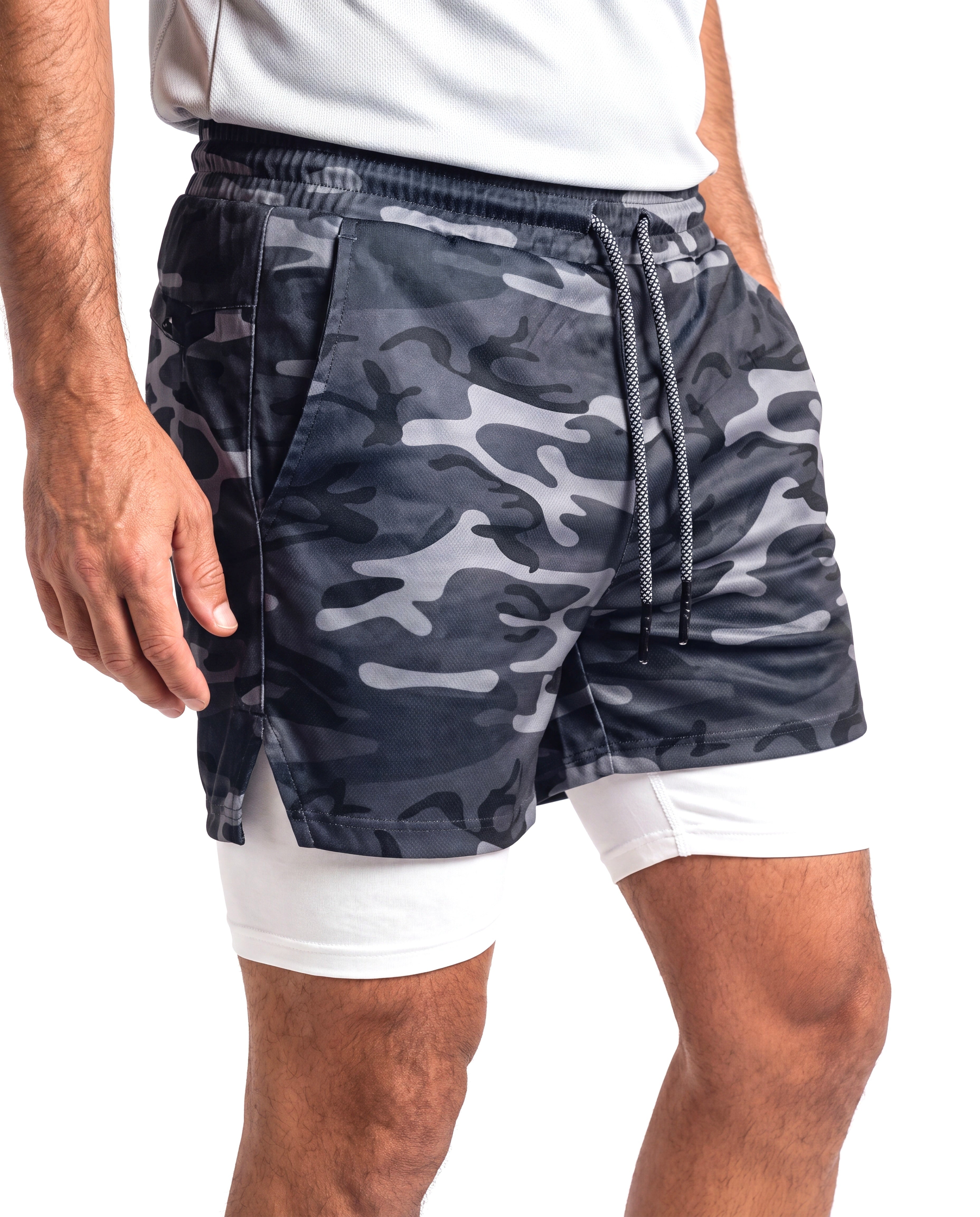 Men's Sport Shorts with 2-in-1 Construction