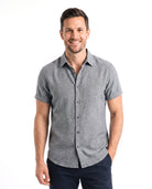 Men's Cotton Shirt with Short Sleeves
