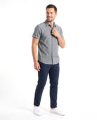 Men's Cotton Shirt with Short Sleeves