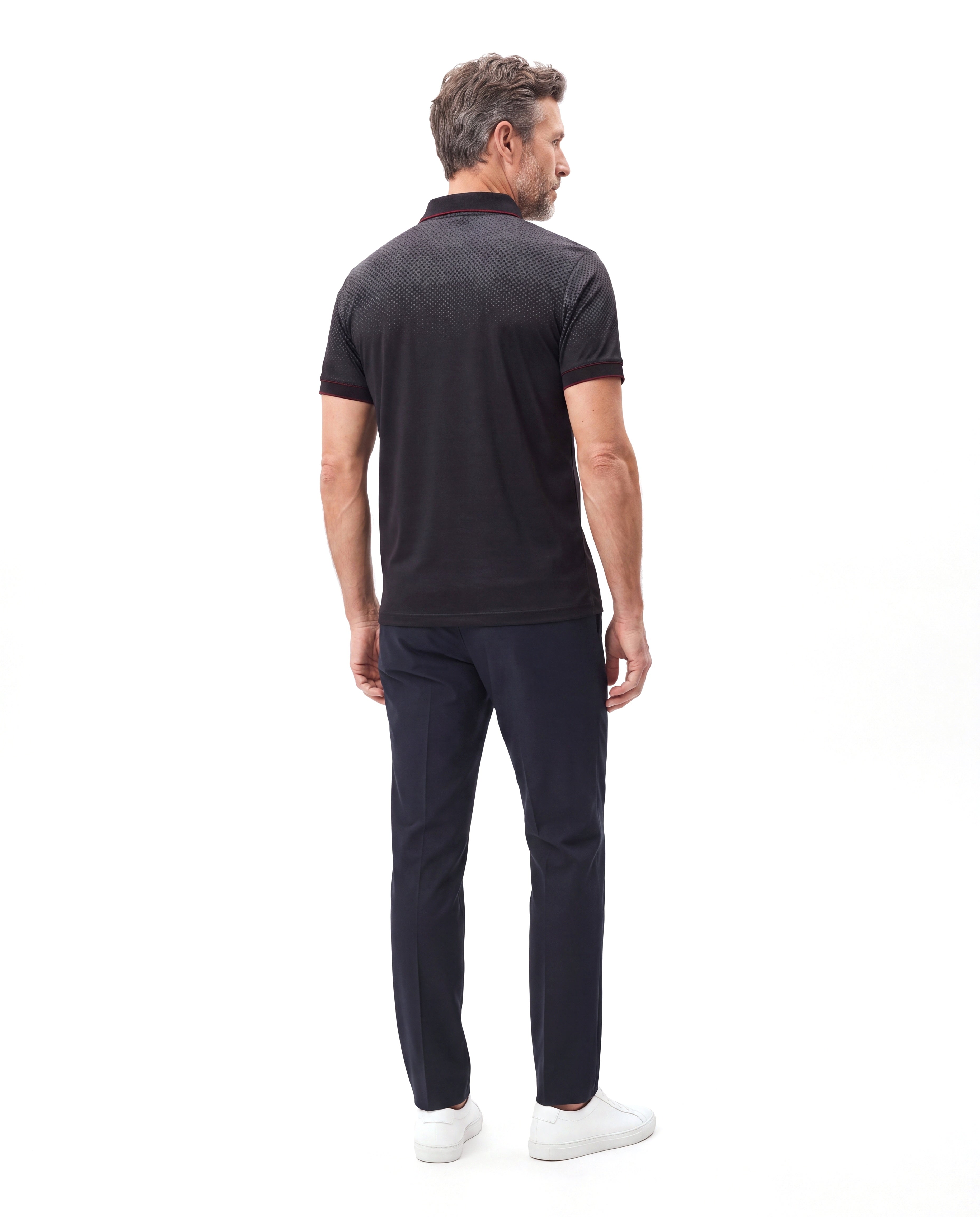 Men's Cotton Polo Shirt with Short Sleeves