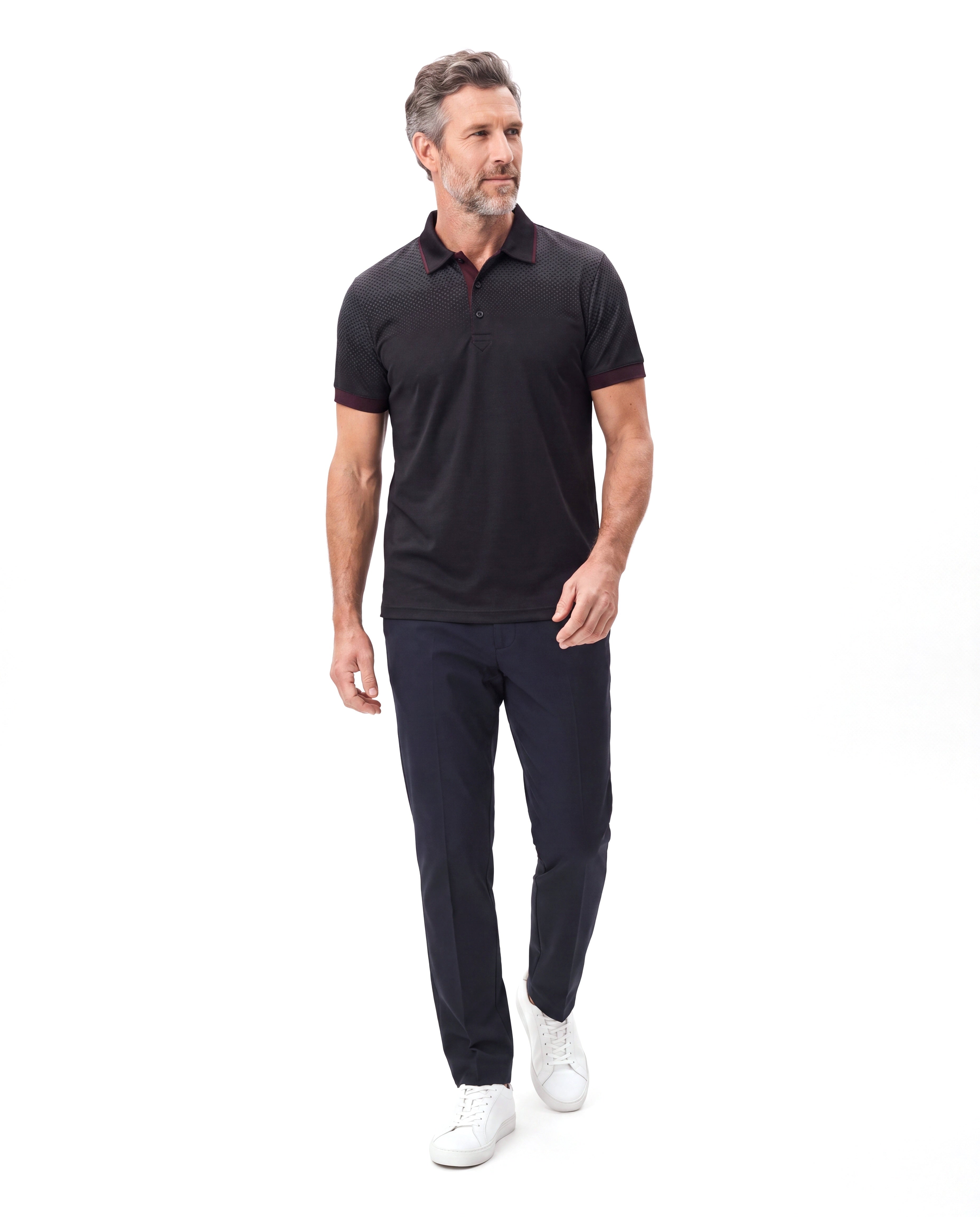 Men's Cotton Polo Shirt with Short Sleeves