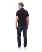 Men's Cotton Polo with Contrast Piping
