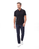 Men's Cotton Polo with Contrast Piping