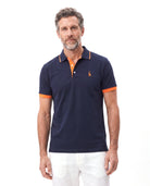 Men's Piqué Polo with Short Sleeves