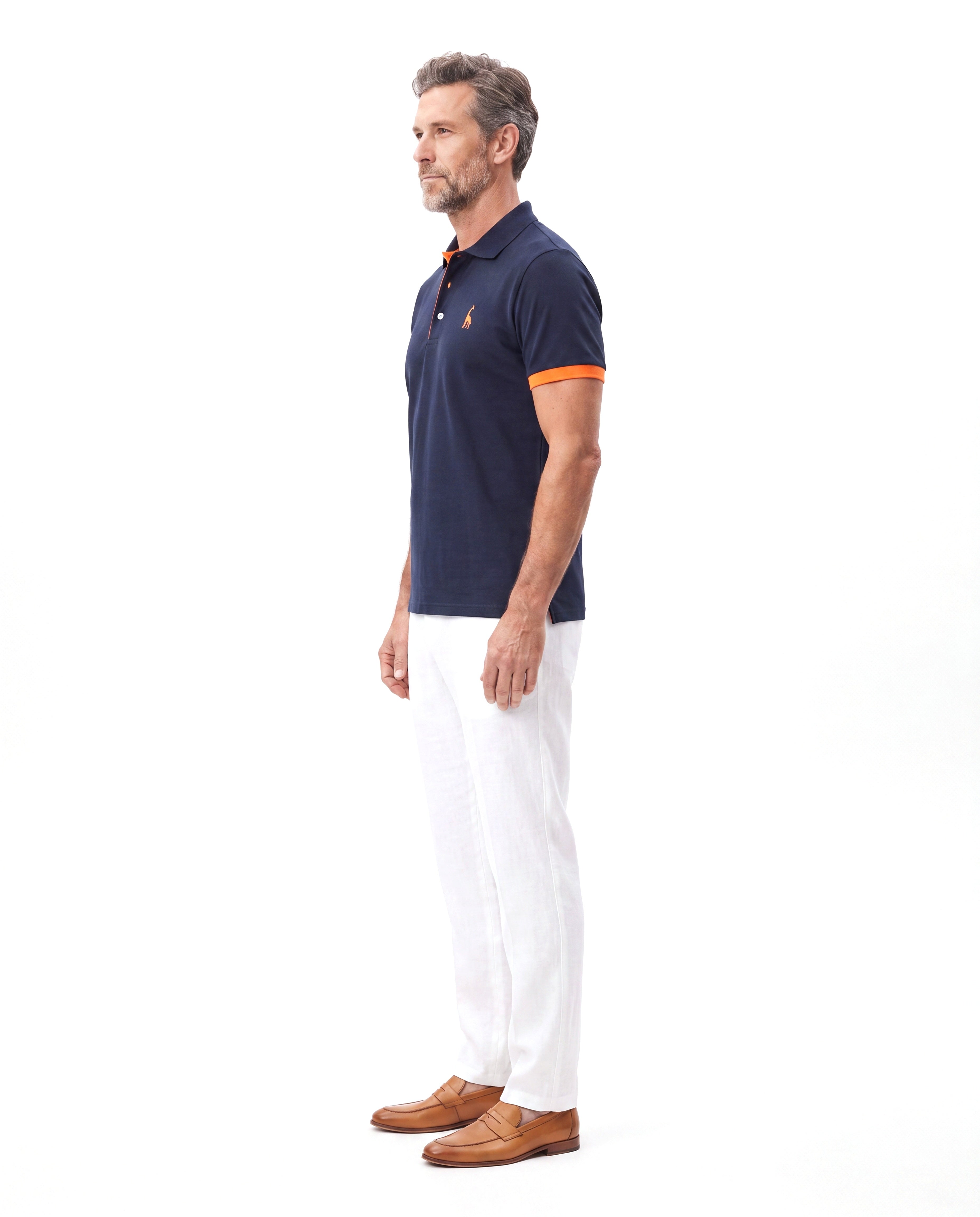 Men's Piqué Polo with Short Sleeves