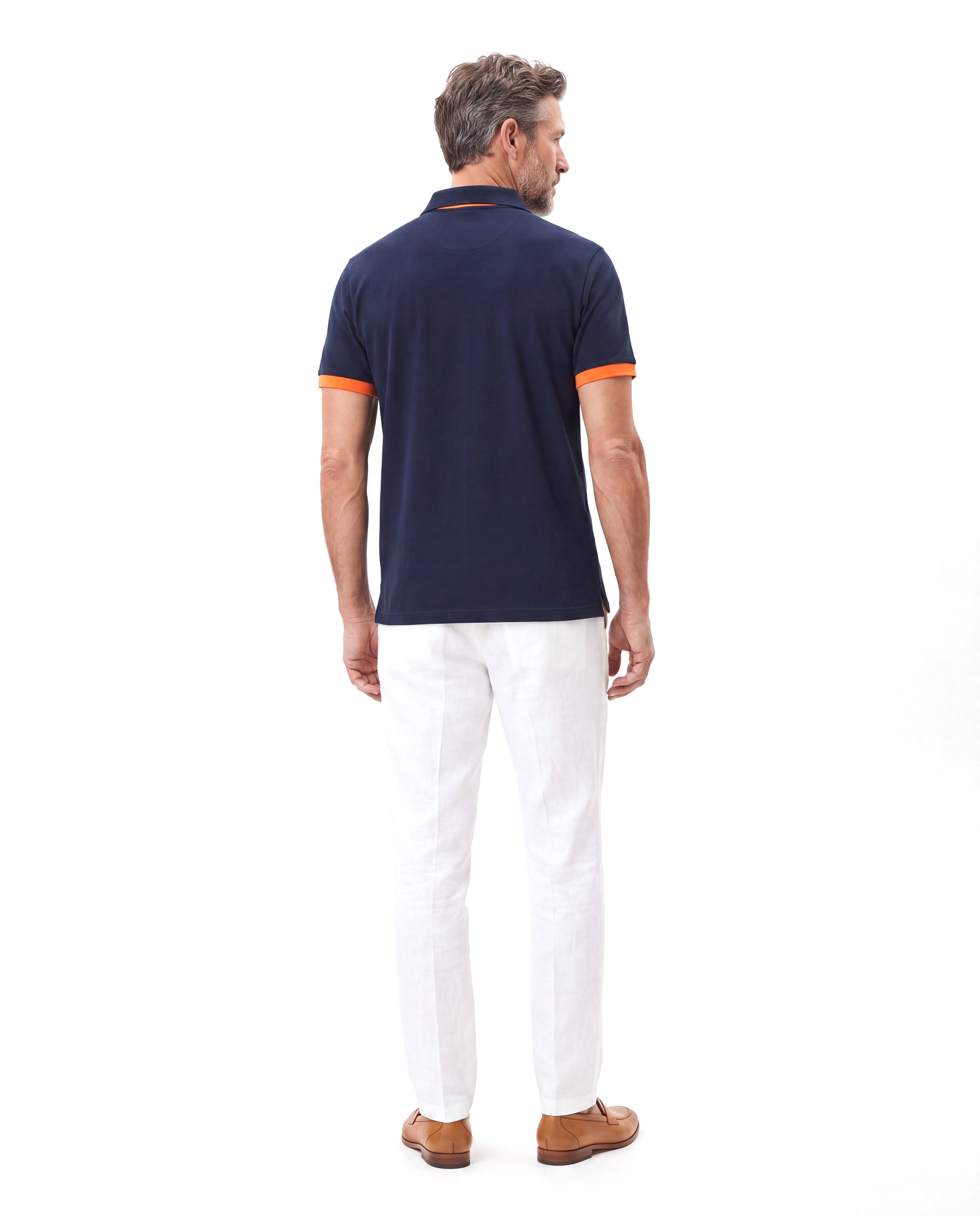 Men's Piqué Polo with Short Sleeves