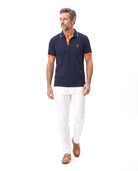 Men's Piqué Polo with Short Sleeves