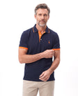Men's Cotton Slim-Fit Polo with Short Sleeves