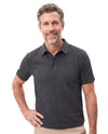 Men's Cotton Polo with Fine Check Texture