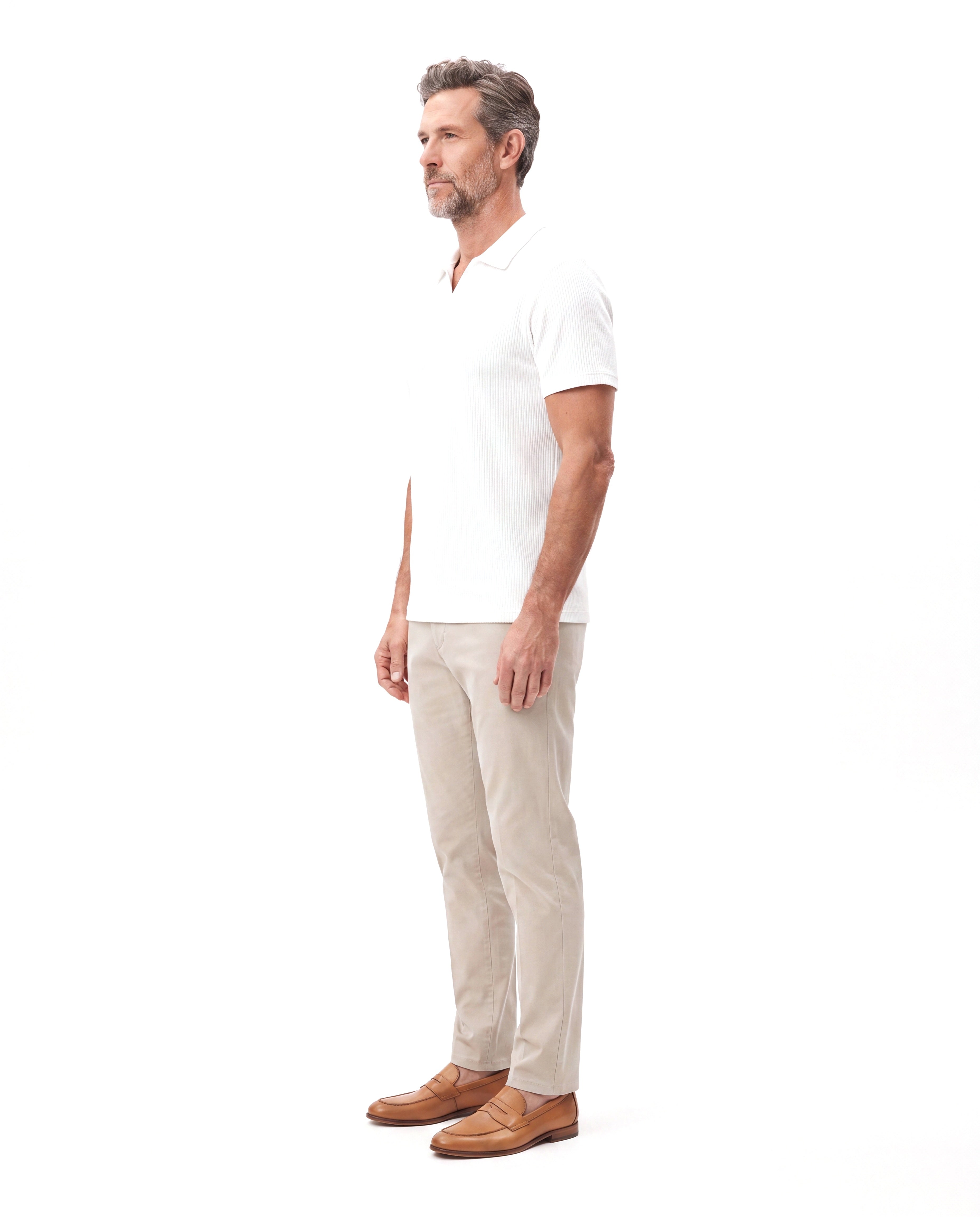 Men's Fine-Knit Polo with Contrast Trims