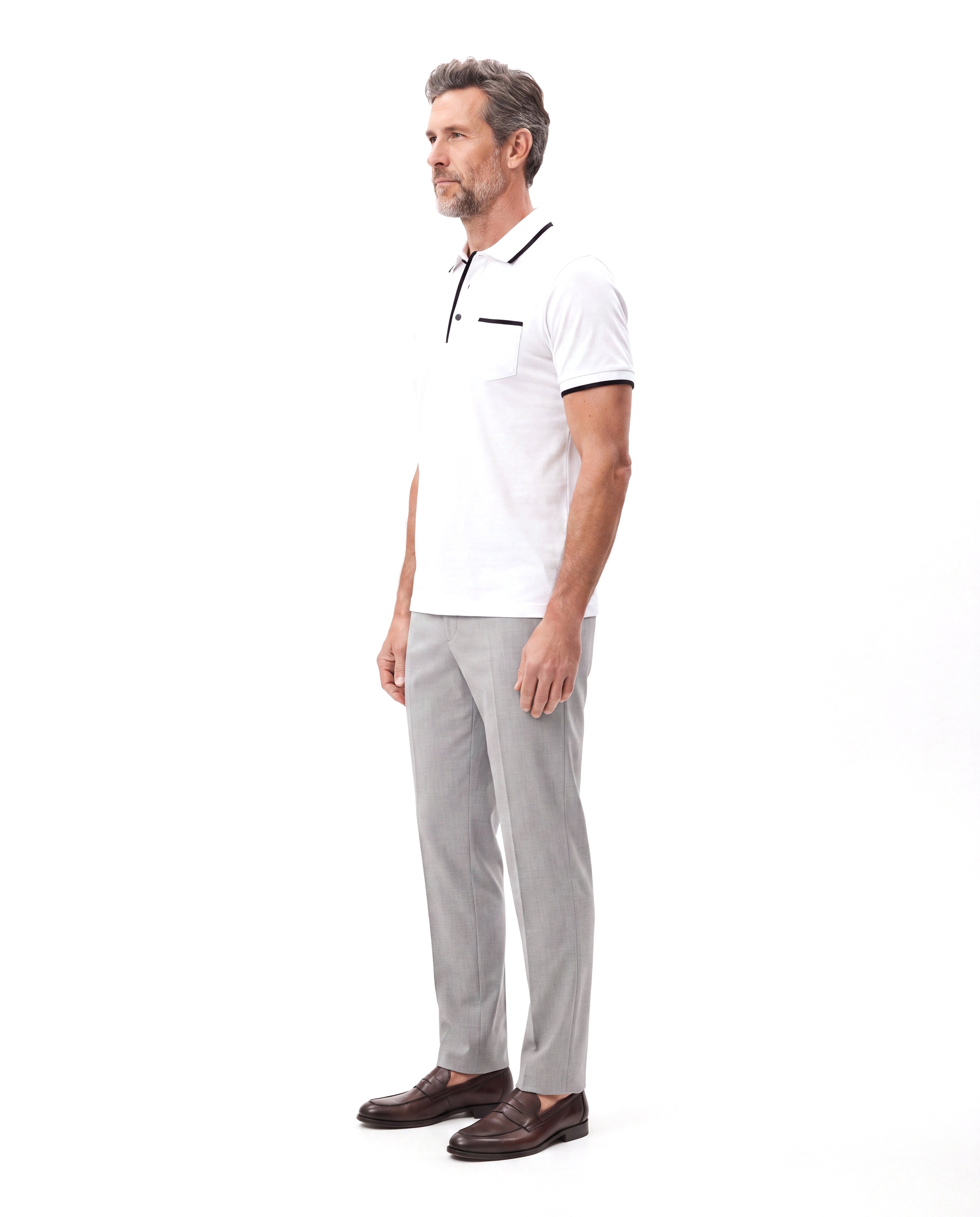 Men's Cotton Polo with Slim Fit