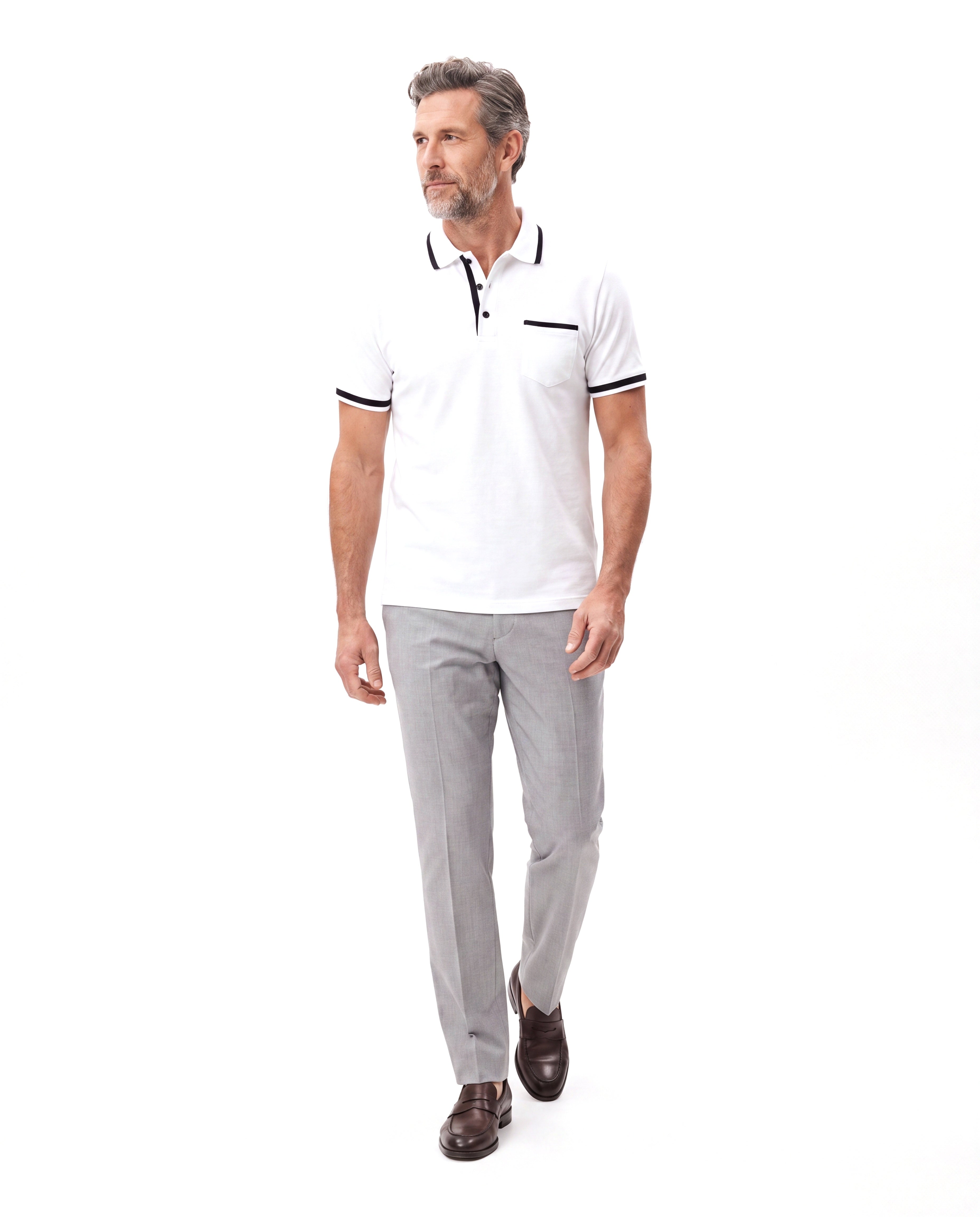 Men's Cotton Polo with Slim Fit
