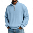 Harlan | Relaxed Ribbed Quarter-Zip Sweater