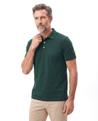 Men's Cotton Polo with Fine Piqué Texture