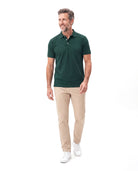 Men's Cotton Polo with Fine Piqué Texture
