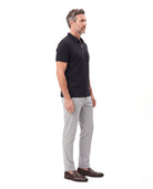 Men's Cotton Polo with Zip Placket