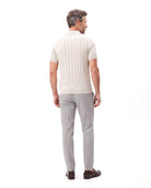 Men's Piqué Polo with Reinforced Collar