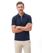 Men's Luxury Polo with Zip Placket