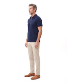 Men's Luxury Polo with Zip Placket