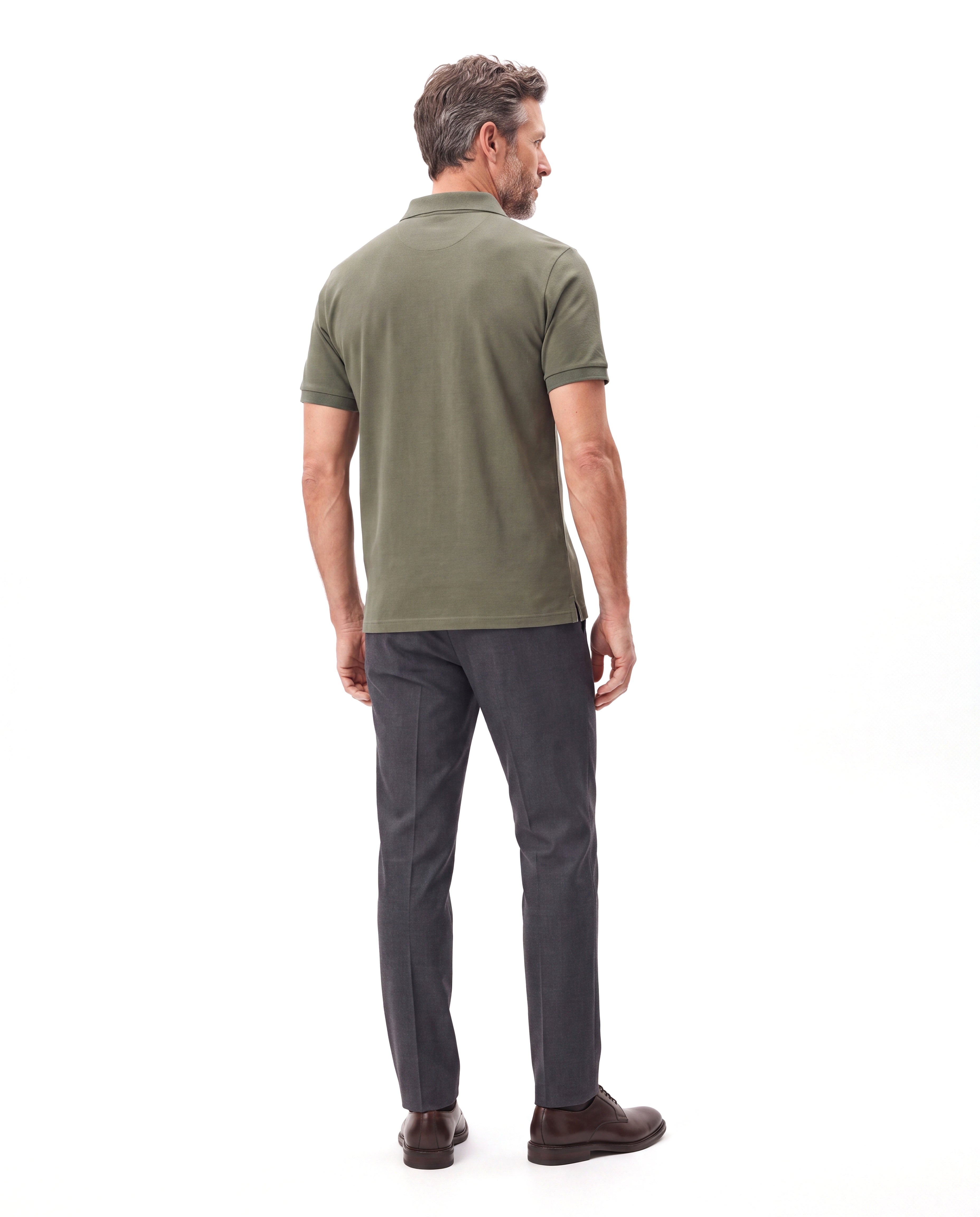 Men's Piqué Polo with Contrast Trim