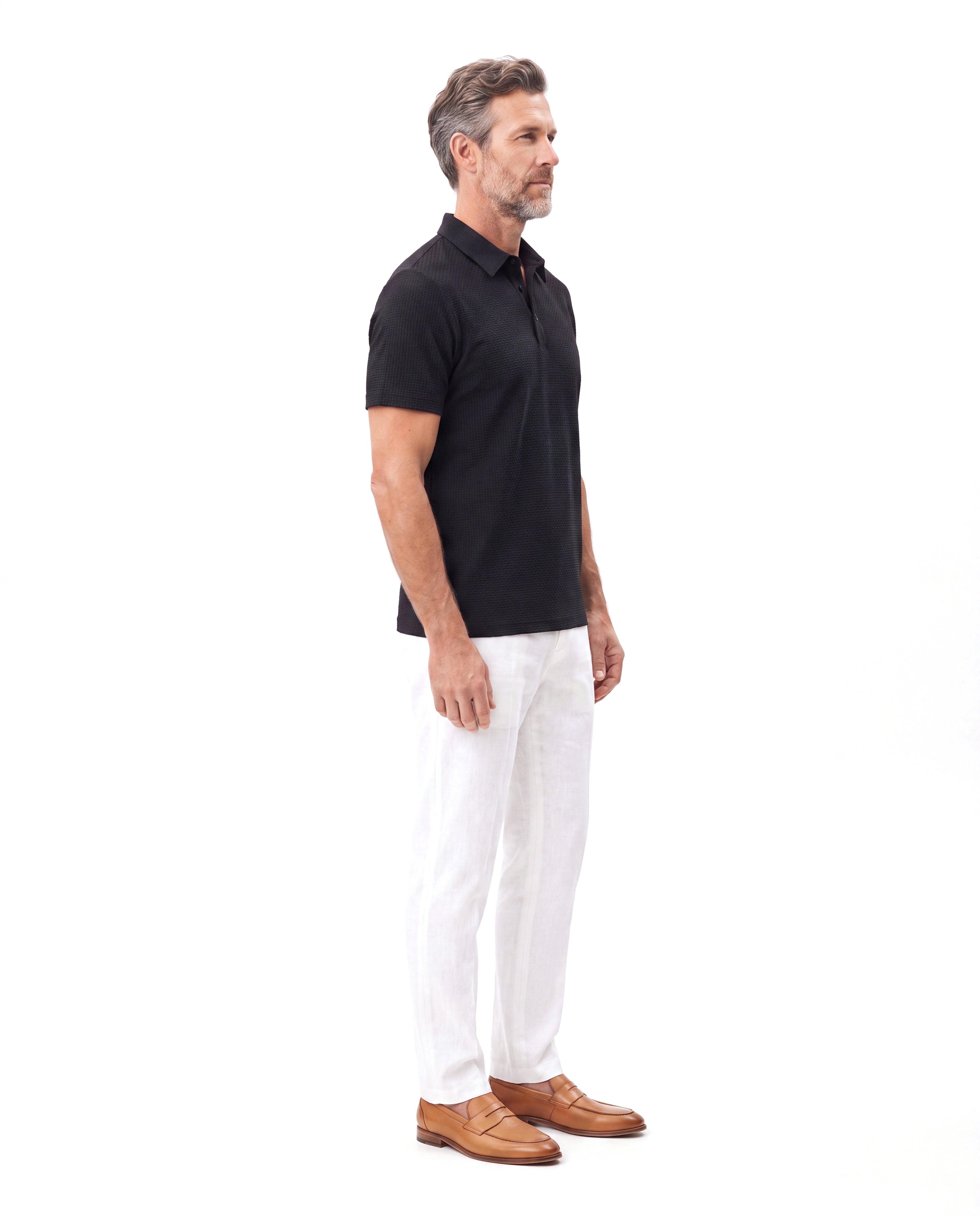 Men's Wrinkle-Free Polo with Stretch Comfort