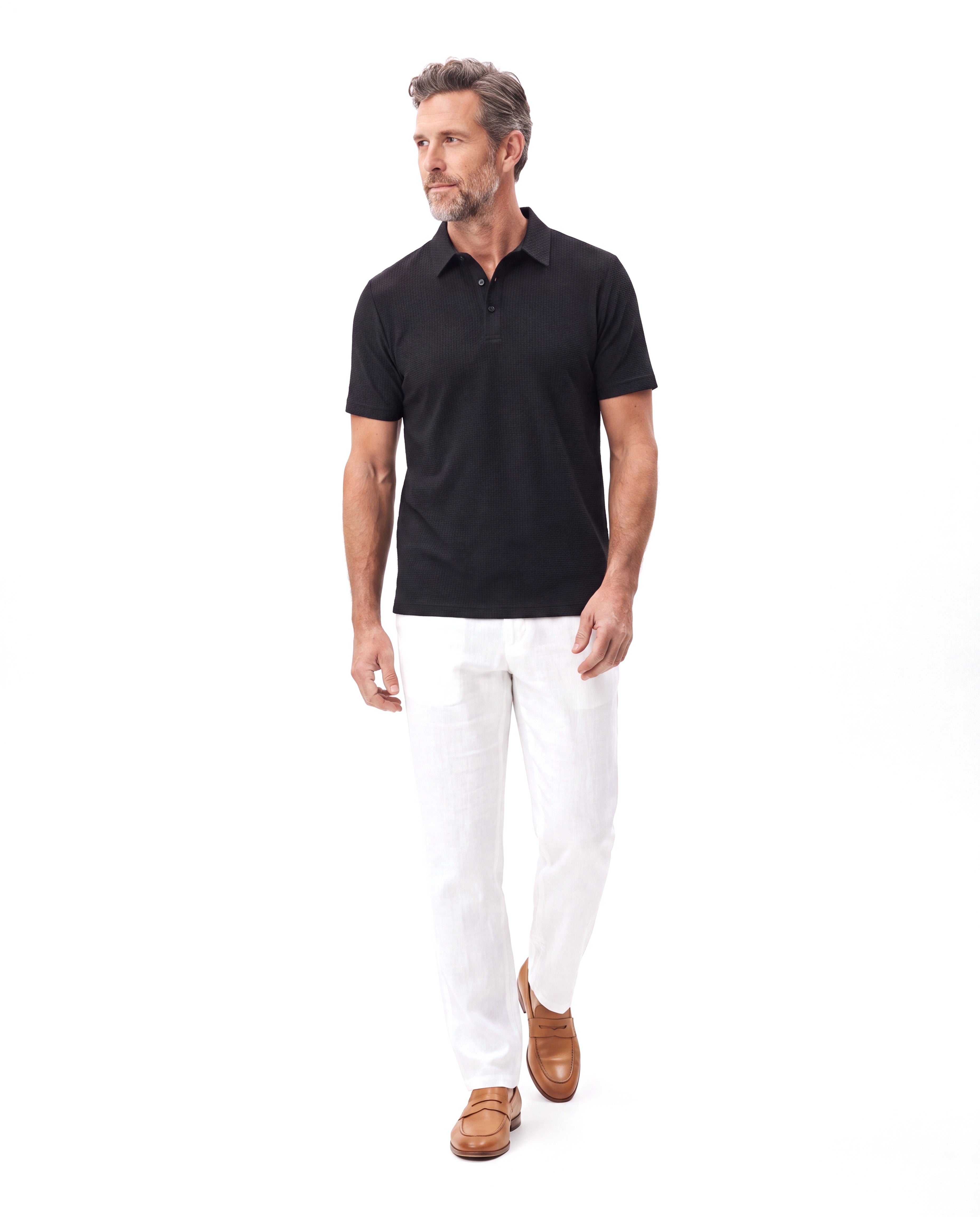Men's Wrinkle-Free Polo with Stretch Comfort