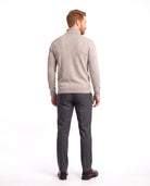 Men's Fine-Knit Turtleneck with Ribbed Cuffs