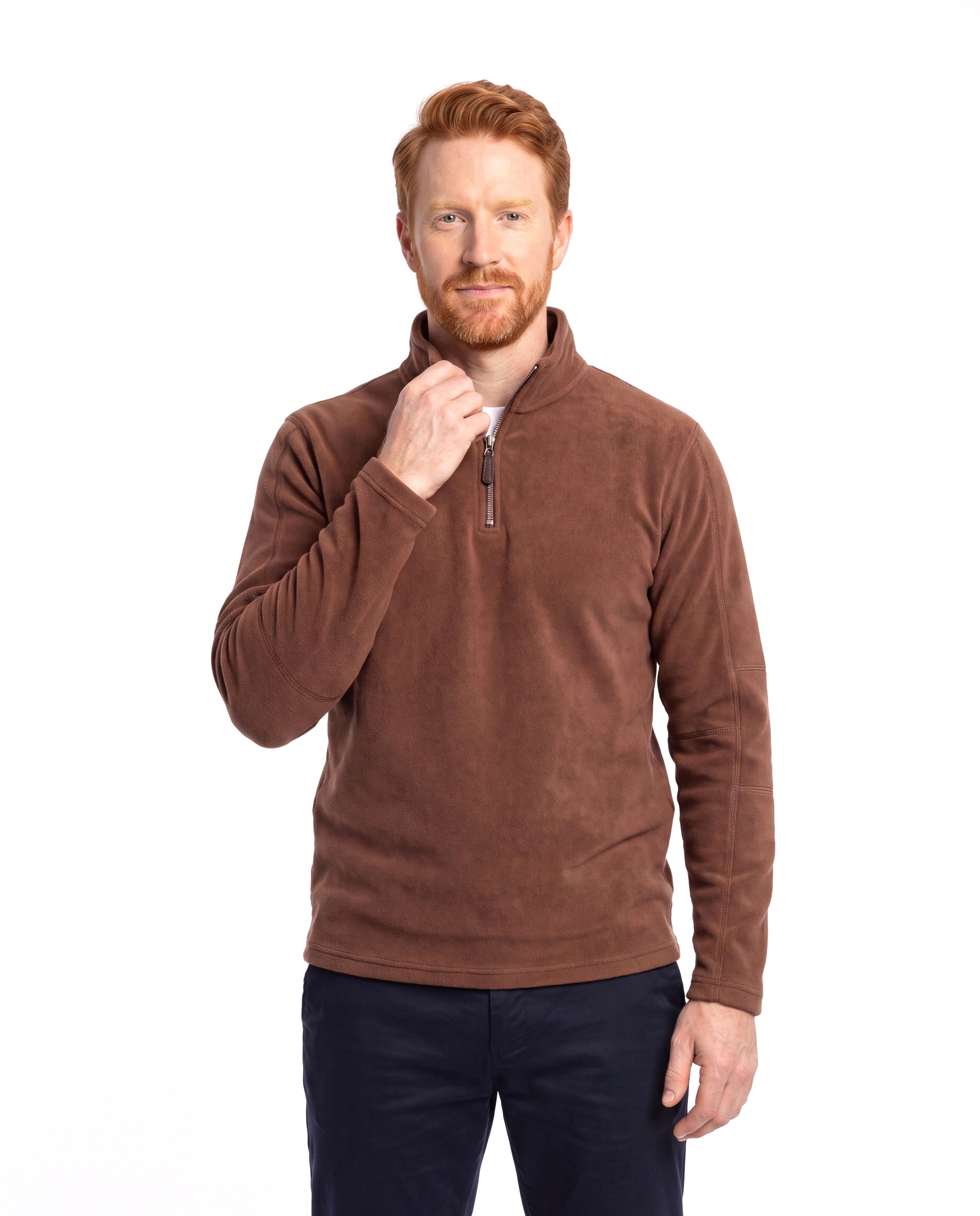 Men's Fleece Sweater with Half-Zip
