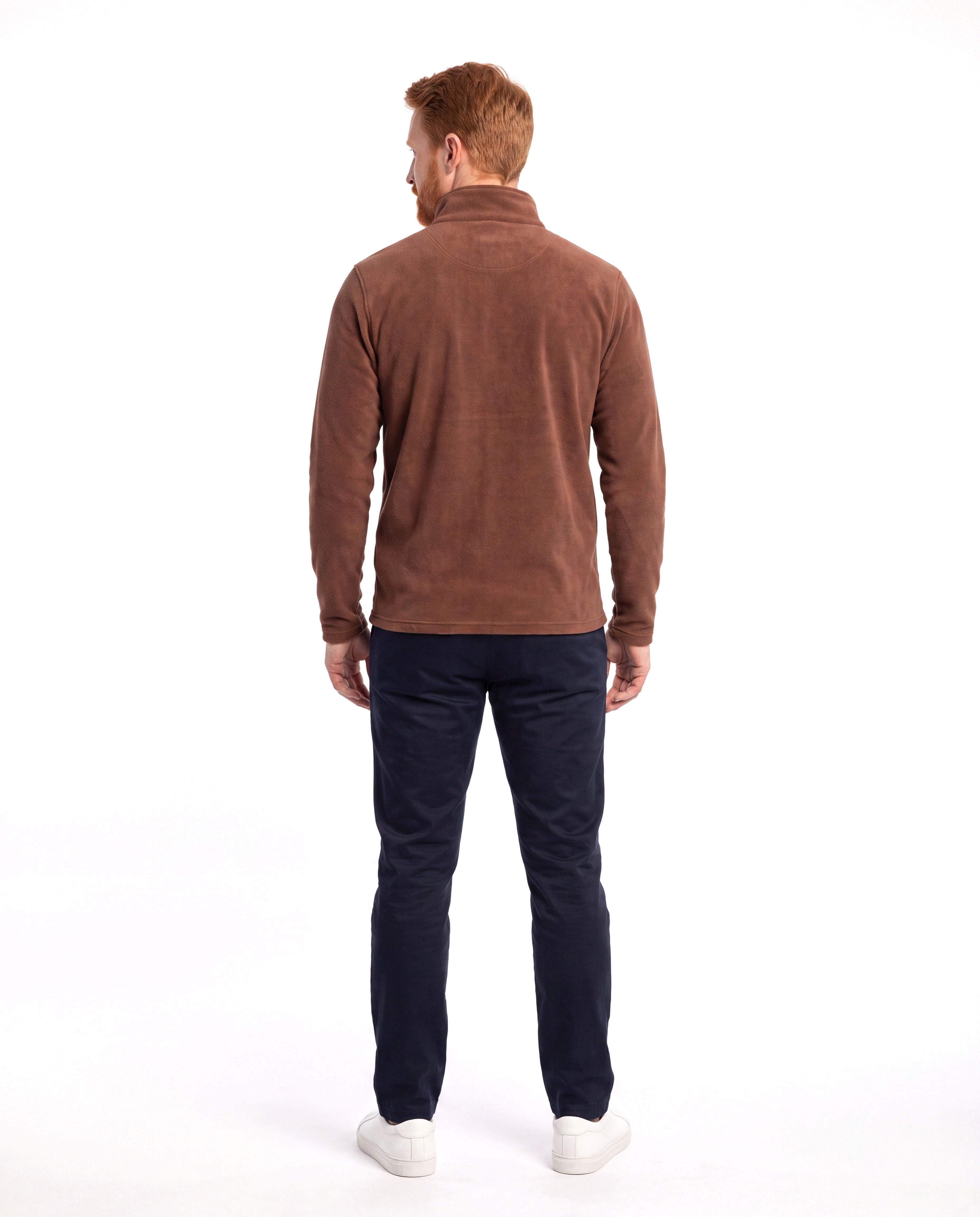Men's Fleece Sweater with Half-Zip