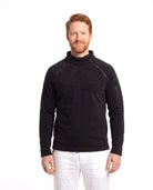 Men's Fleece Sweater with Half-Zip and Sleeve Pocket