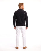Men's Fleece Sweater with Half-Zip and Sleeve Pocket