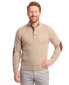 Men's Knitted Winter Pullover with High Collar