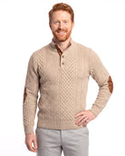 Men's Knitted Winter Pullover with High Collar
