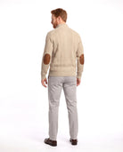 Men's Knitted Winter Pullover with High Collar