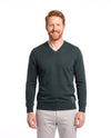 Men's Fine-Knit Sweater with V-Neck