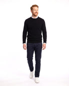 Men's Merino Wool Sweater with Refined Finish