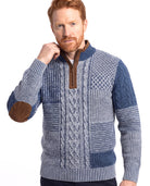 Men's Knit Sweater with Subtle Pattern
