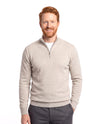 Men's Fine-Knit Sweater with Half-Zip