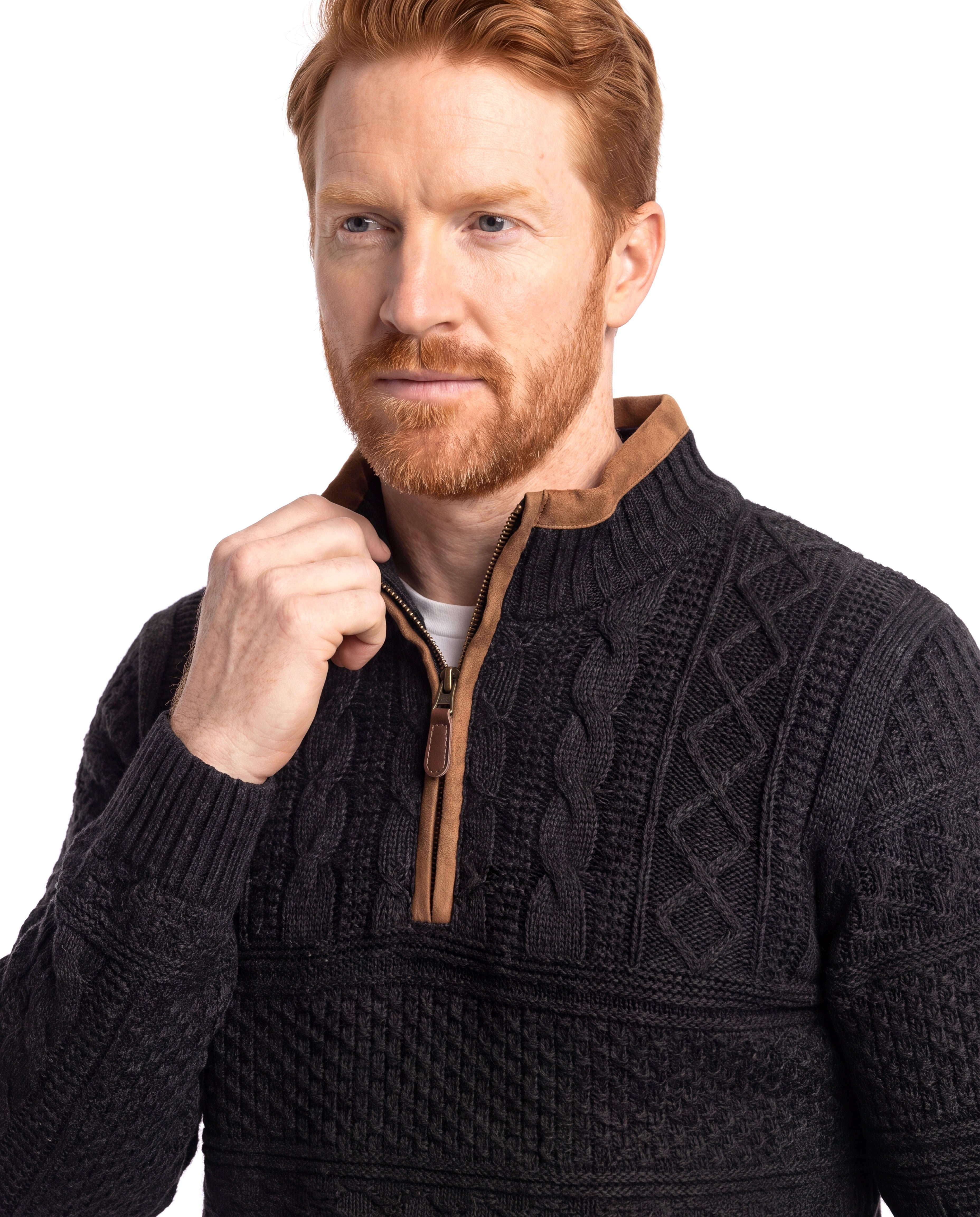 Men's Knit Sweater with Vintage Look