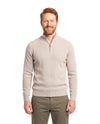 Men's Fine-Knit Sweater with Half Zip