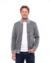 Men's Knit Vest with Collar Closure